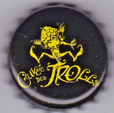 CAPSULE DE BIERE "CUVEE DES TROLLS" - BELGIQUE - BRAS.  DUBUISSON - + ETIQUETTES