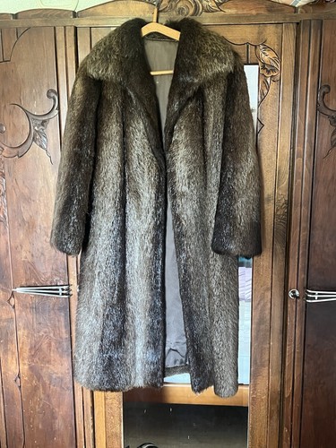 Manteau fourrure ragondin - manteau,