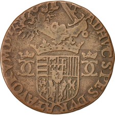 France, Jeton, Lorraine, Charles III, 1577, TTB, Cuivre, Feuardent:7468