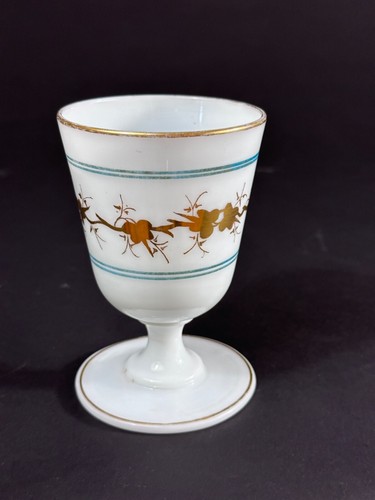 Ancien verre calice opaline - verre,