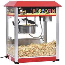Machine à Pop-corn avec Pot de Cuisson en Téflon 1400 W Electrique vidaXL