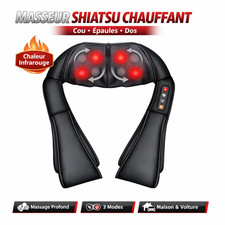 Massage shiatsu chauffant cou - massage,