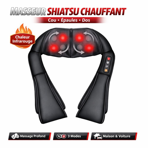 Massage shiatsu chauffant cou - shiatsu,