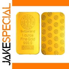 JakeSpecial – 1oz Swiss Gold Bullion Bar Brass Plated