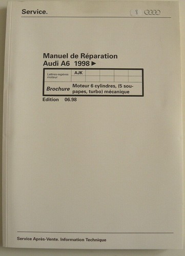 Manuel réparation audi a6 - audi,