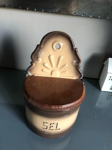 Ancienne grande boîte sel - grande,