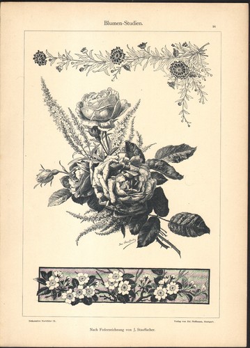 1900 lithographie décoration - 1900,