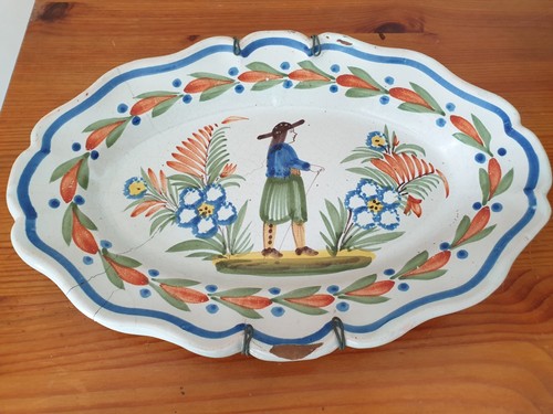 Plat ancien henriot quimper - plat,