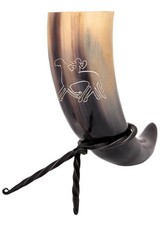 Corne à Boire Avec Support - Odin Chevauchant Sleipnir