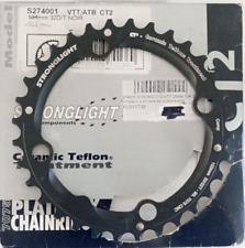 Plateau vélo vtt 2e poisition STRONGLIGHT CT2  4 branches Ø102mm 32dts 9V noir