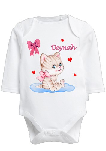 Body bébé chat mignon - , fille