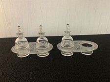 Lot 2 vinaigriers modèle Nippon en cristal R. Lalique (prix du lot)