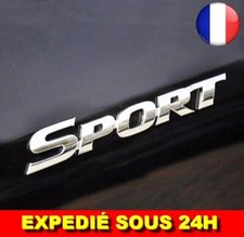 ✅3D Logo SPORT Chrome Autocollant Voiture Emblème Badge Sticker Auto Sigle Moto