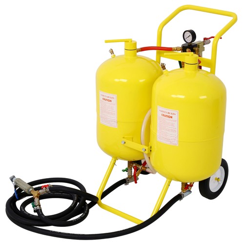 Dual tank abrasive soda - abrasive,