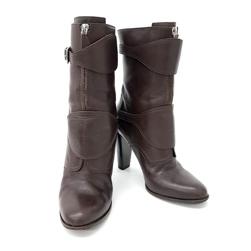 Hermes bottes cuir 237659 - bottes,