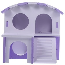  Cachette pour cochons d'Inde avec rampe, maison pour hamster, villa, cabane