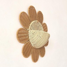 Panier de rangement mural tissé pour escaliers, salle de bain, garde-manger