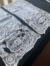 2 Rideaux Cornely brodés main