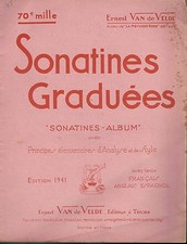  SONATINES GRADUÉES VAN DE VELDE Ernest 1941 