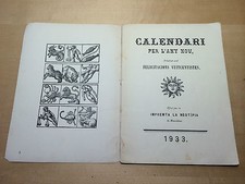 Livre ancien calendrier pour - ancien,