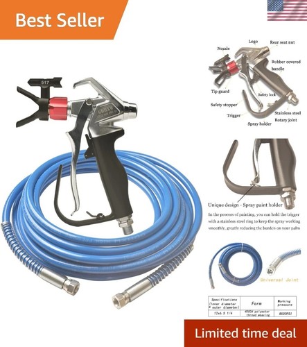 Airless paint sprayer gun kit - paint,