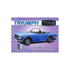 plaque publicitaire 30x40cm plate en relief : Triumph TR6