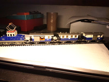 Fleischmann HO Loco électrique à crémaillère ELB et sa rame de 3 wagons.