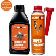 Additif Moteur : Huile + Injecteur Essence et Diesel Pack 2 Produits Blinker 