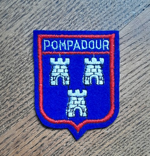 Ecusson brodé pompadour - brodé, de