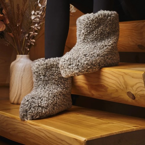 Chaussons laine mouton - chaussons, de