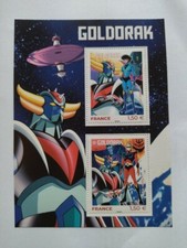 Bloc planche 2 Timbres Goldorak en Edition Limitée (Goldrake UFO Robo Grendizer)