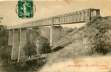 Carte SOULEUVRE EN BOCAGE Vue du pont de Souleuvre à le Beny Bocage