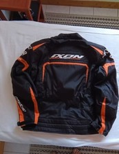 blouson moto homme IXON  Noir et Orange  doublure amovible taille XXL