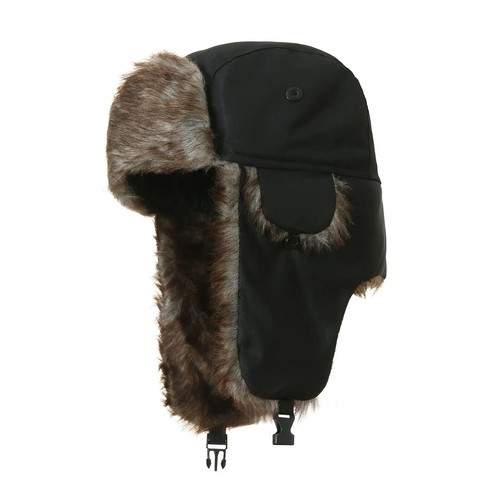 Bonnet chapka noir uni - ,