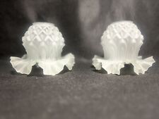 Rare Tulipe  ancienne en verre Dépoli pour lustre Lampe / État impeccable 👍