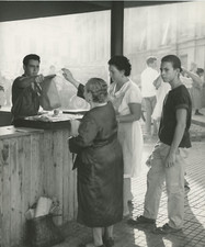 Spain, Jerez de la Frontere, Churros Stall Vintage silver print Tirage argenti