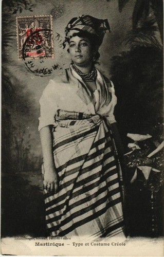 Cpa type costume - cpa, creole