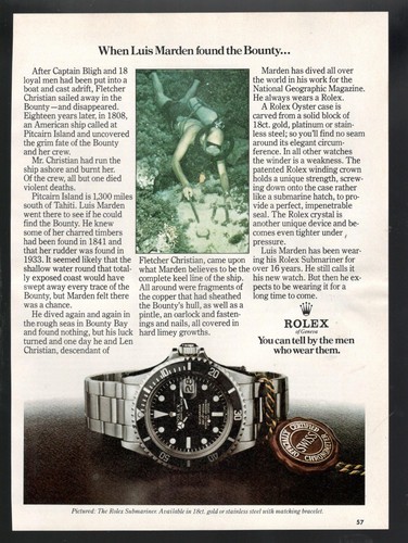 Rolex publicité 1975 montre - rolex,