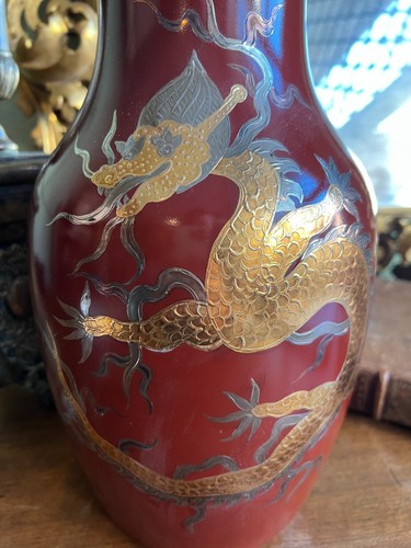 Vase porcelaine limoges dragon - limoges,