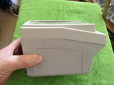 Gray plastic card case with