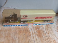 NOREV AN 90 RARE CAMION KENWORTH  US +SEMI REMORQUE HEMINGWAY  34 CMS DE LONG