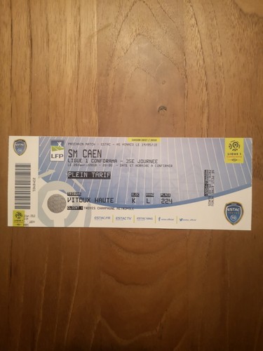 Billet foot estac caen - billet,