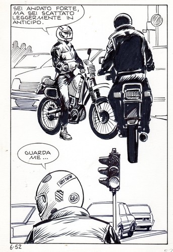 Les motards planche - les,