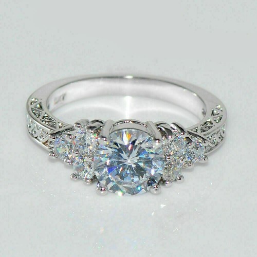 Bague fiançailles blanche - de,