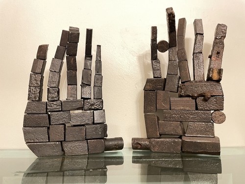 Sculpture mains fer - sculpture,