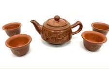 SERVICE À THÉ CHINOIS EN TERRE CUITE
