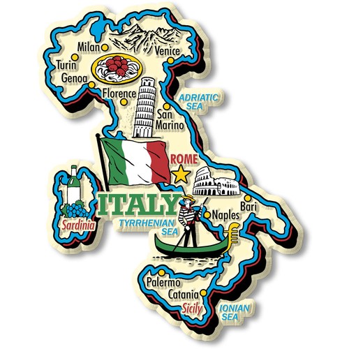 Italy jumbo country magnet - jumbo, by