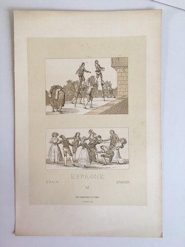 Gravure planche espagne - gravure,