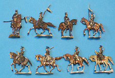 Plats d'étain - Zinnfiguren HEINRICHSEN : 8 cavaliers prussiens guerre de 1870