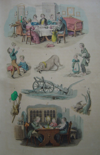 Gravure repas déjeuner dîner - repas,